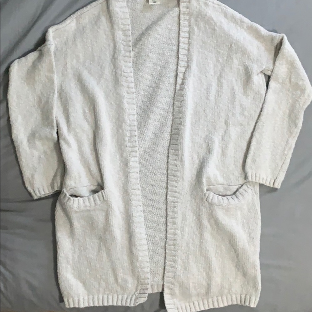 White cardigan sweater! Size medium!